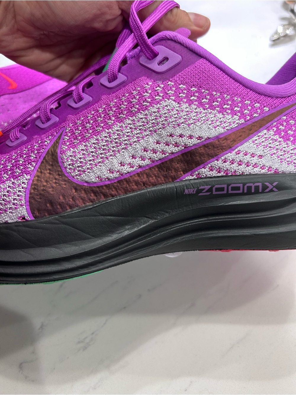 Nike Women’s Purple Pegasus Faith Running Shoes - Picture 4 of 6
